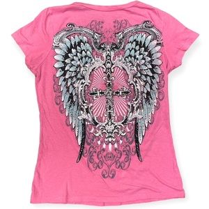 Angel Wings Bright Pink Top